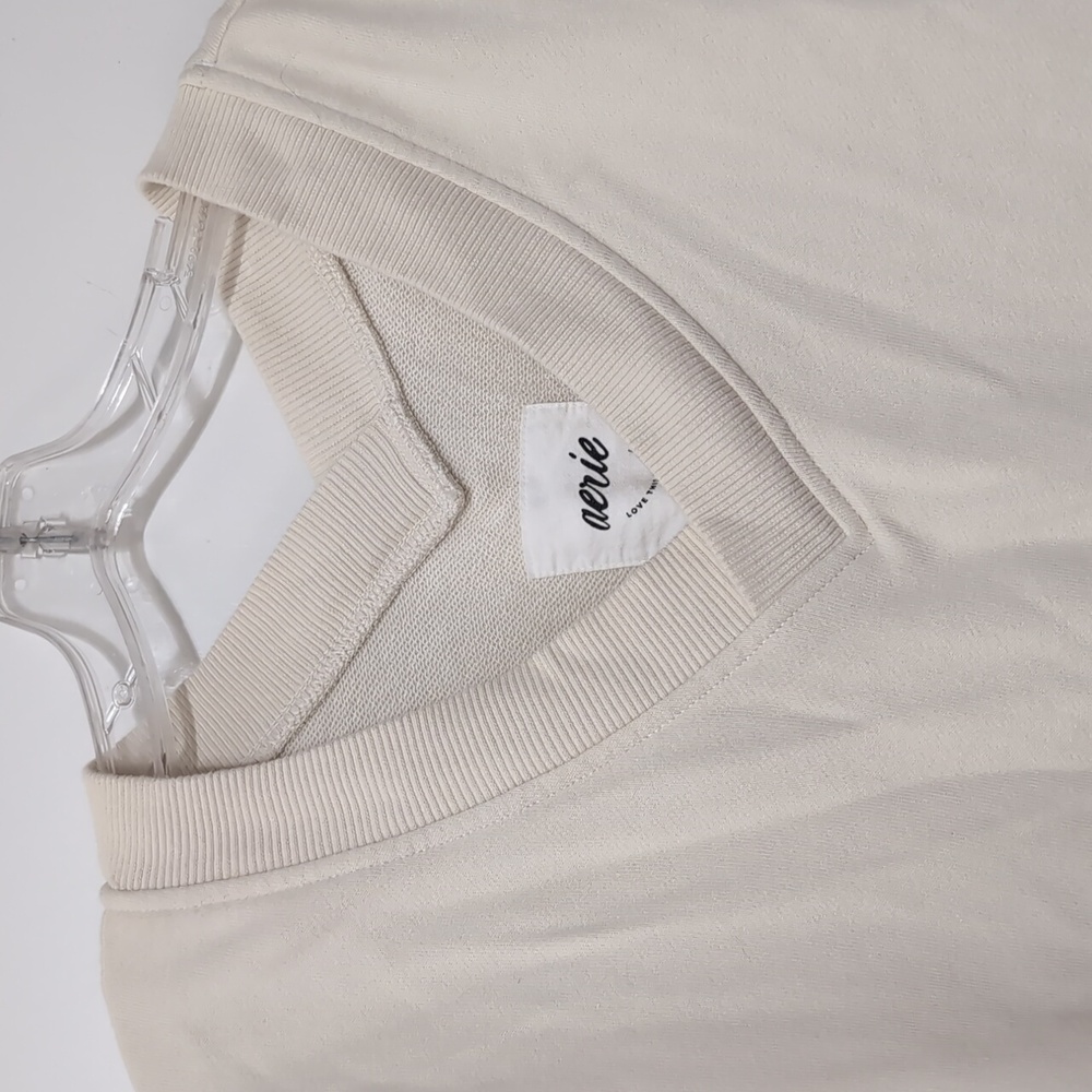 Aerie Soft Cream V-Neck Top
